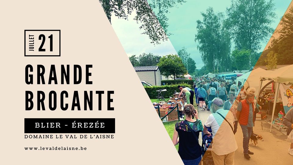 Brocante au Domaine du Val de l'Aisne Camping Belgique